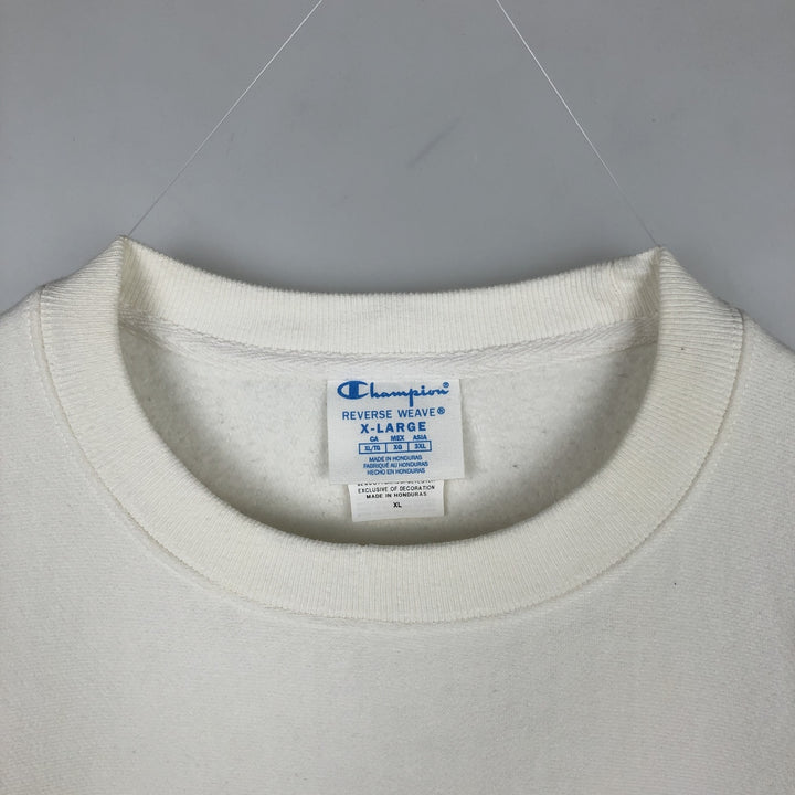 Champion REVERSE WEAVE Reverse Weave One-Point Logo Sweatshirt, Men's XL cotton white type Vintage Second Hand