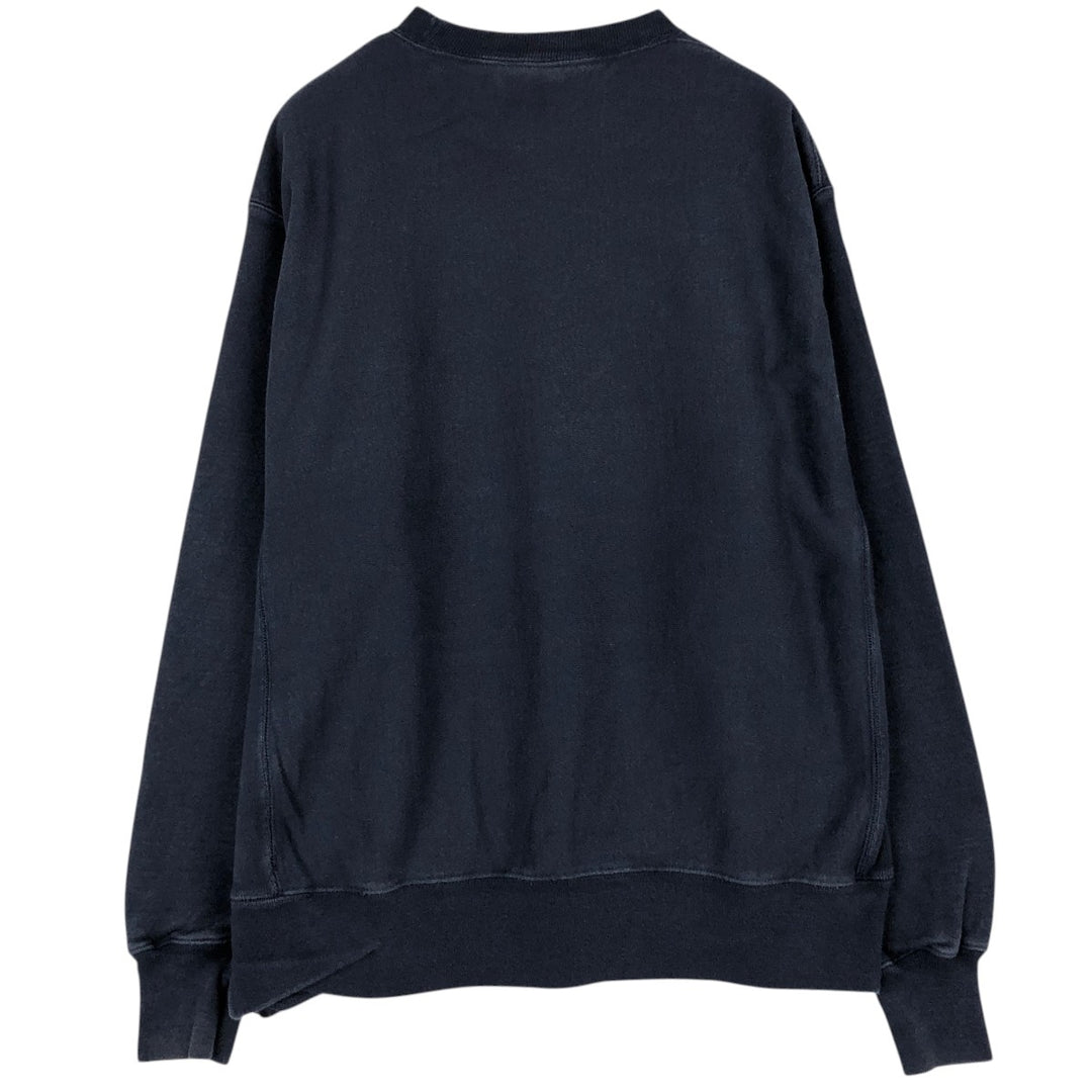 Champion REVERSE WEAVE Reverse Weave One Point Logo Sweatshirt Trainer Men's L size cotton navy blue type Vintage Second Hand