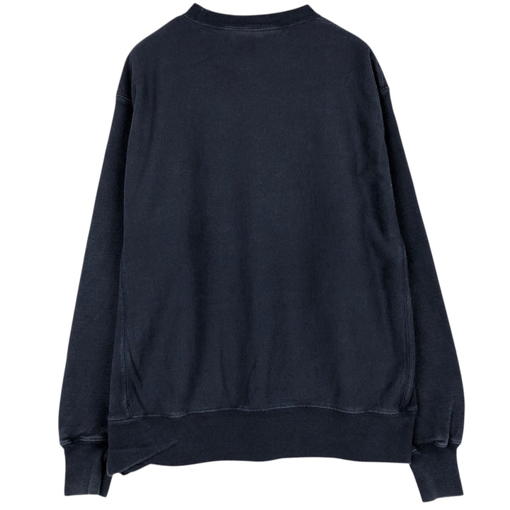 Champion REVERSE WEAVE Reverse Weave One Point Logo Sweatshirt Trainer Men's L size cotton navy blue type Vintage Second Hand
