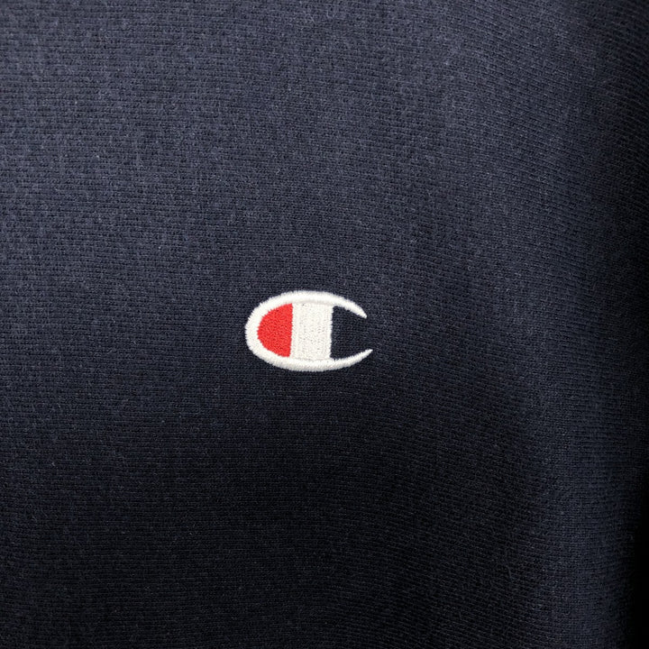 Champion REVERSE WEAVE Reverse Weave One Point Logo Sweatshirt Trainer Men's L size cotton navy blue type Vintage Second Hand