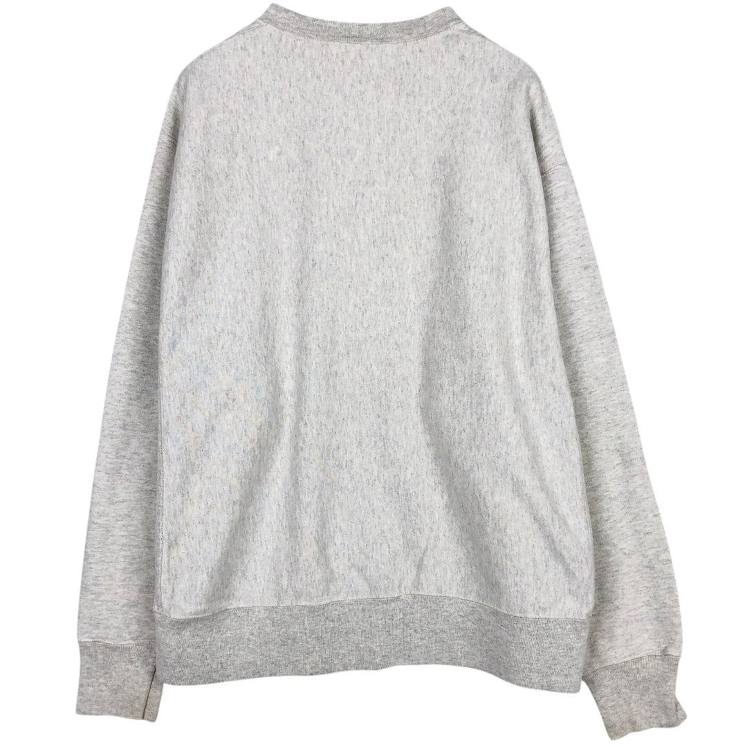 Champion REVERSE WEAVE Reverse Weave Printed Sweatshirt Trainer Men's XL cotton gray type Vintage Second Hand