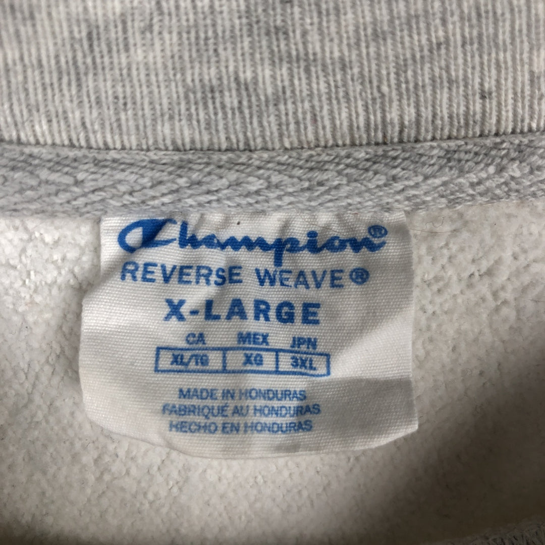 Champion REVERSE WEAVE Reverse Weave Printed Sweatshirt Trainer Men's XL cotton gray type Vintage Second Hand