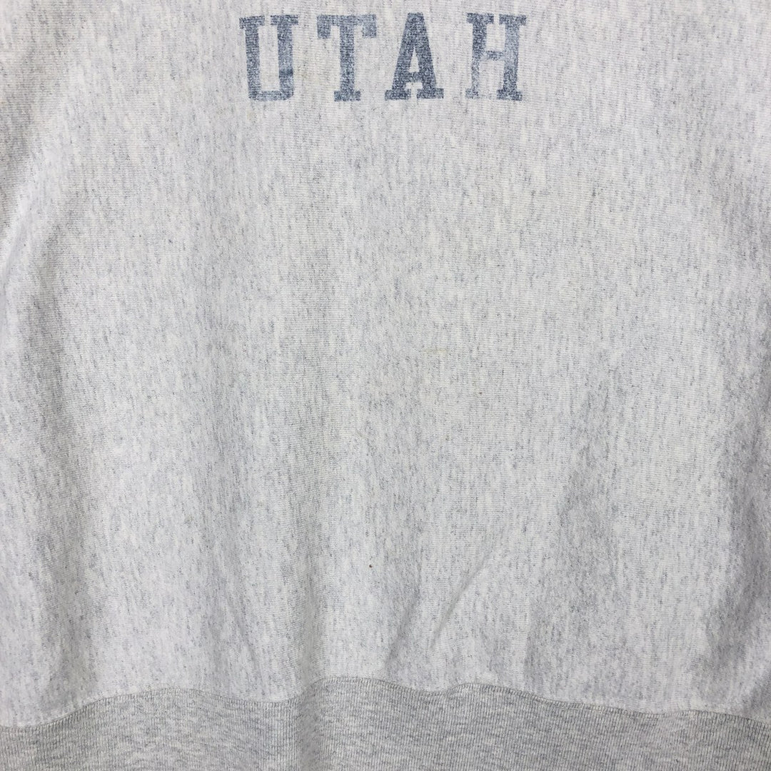 Champion REVERSE WEAVE Reverse Weave Printed Sweatshirt Trainer Men's XL cotton gray type Vintage Second Hand
