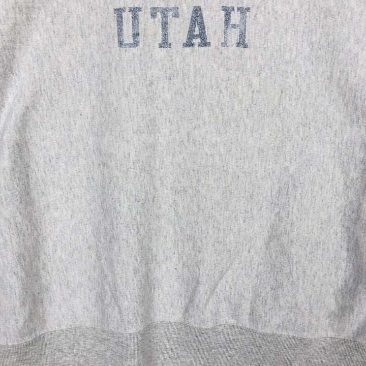Champion REVERSE WEAVE Reverse Weave Printed Sweatshirt Trainer Men's XL cotton gray type Vintage Second Hand