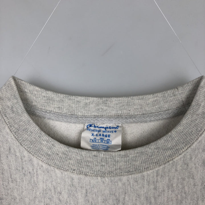 Champion REVERSE WEAVE Reverse Weave Printed Sweatshirt Trainer Men's XL cotton gray type Vintage Second Hand