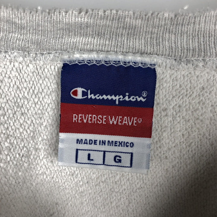 2000'S Champion Reverse Weave College Sweatshirt, Men's Size L cotton gray type Vintage Second Hand