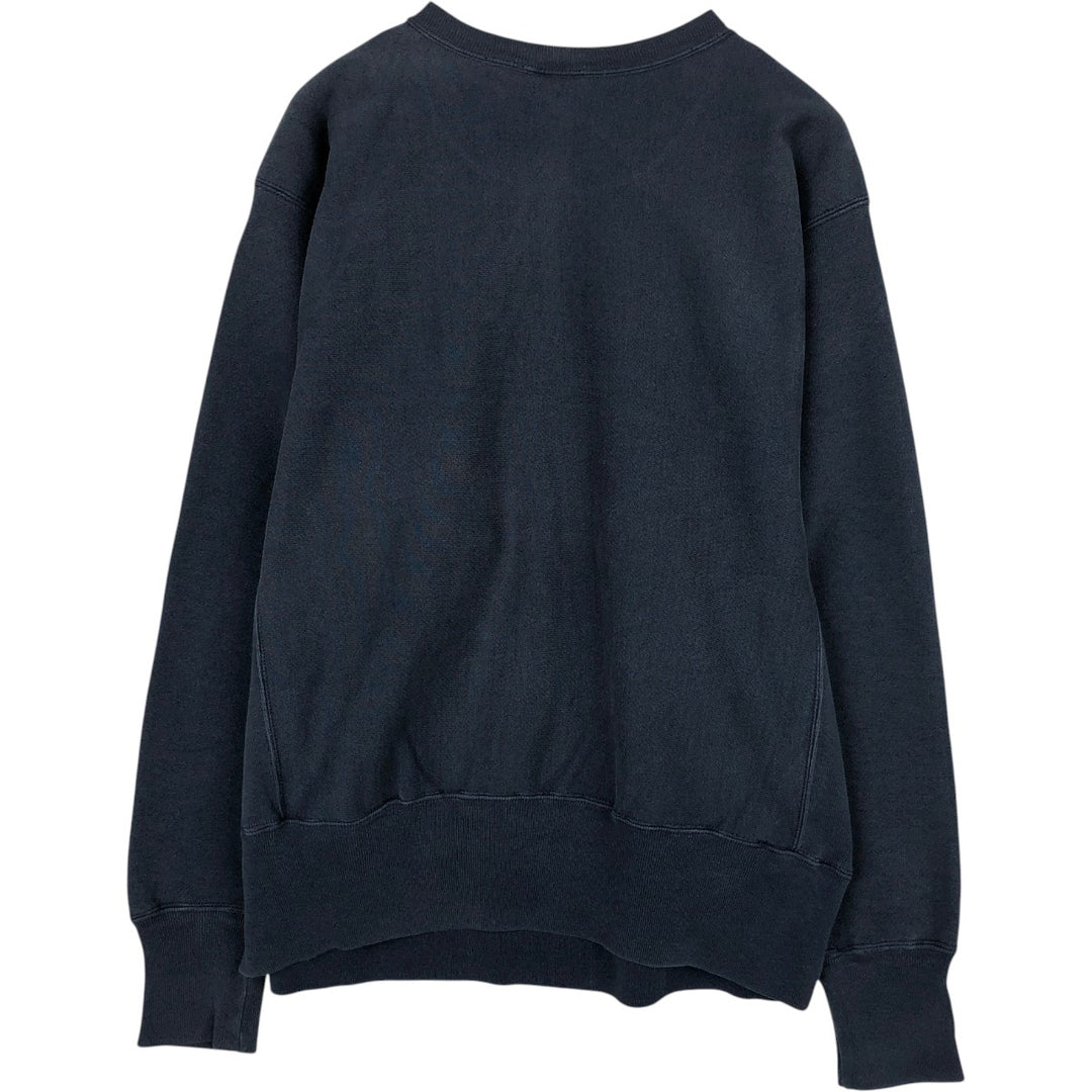 Champion REVERSE WEAVE Reverse Weave Printed Sweatshirt Trainer Men's L size unclear navy blue type Vintage Second Hand