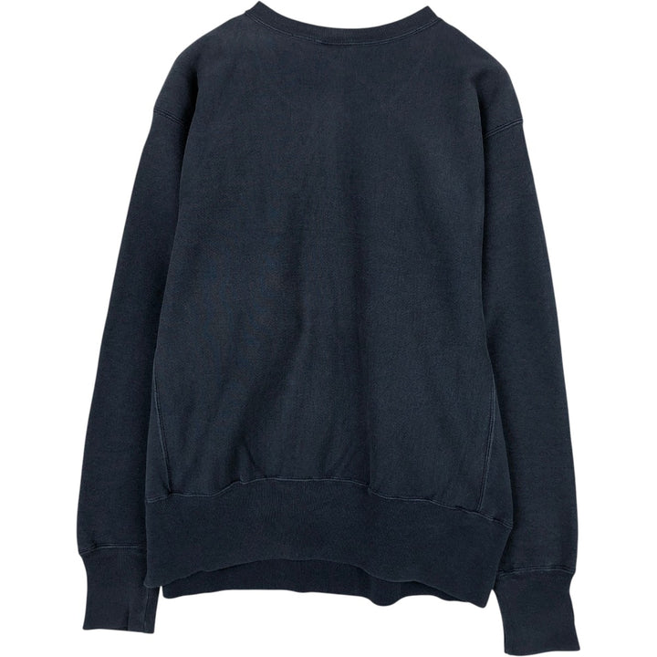 Champion REVERSE WEAVE Reverse Weave Printed Sweatshirt Trainer Men's L size unclear navy blue type Vintage Second Hand