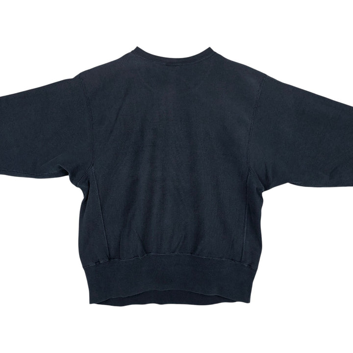 Champion REVERSE WEAVE Reverse Weave Printed Sweatshirt Trainer Men's L size unclear navy blue type Vintage Second Hand