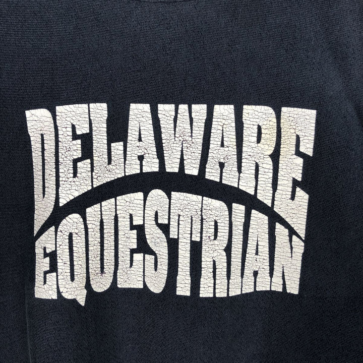 Champion REVERSE WEAVE Reverse Weave Printed Sweatshirt Trainer Men's L size unclear navy blue type Vintage Second Hand