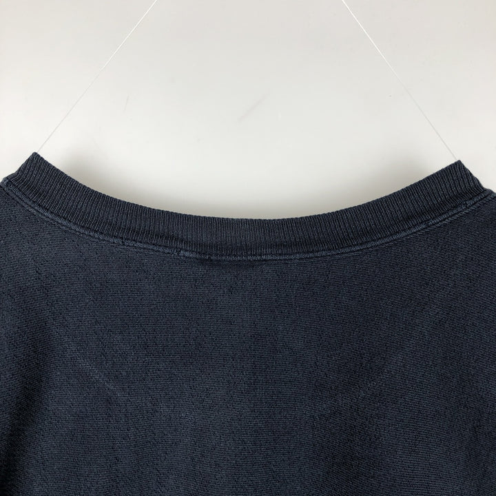 Champion REVERSE WEAVE Reverse Weave Printed Sweatshirt Trainer Men's L size unclear navy blue type Vintage Second Hand