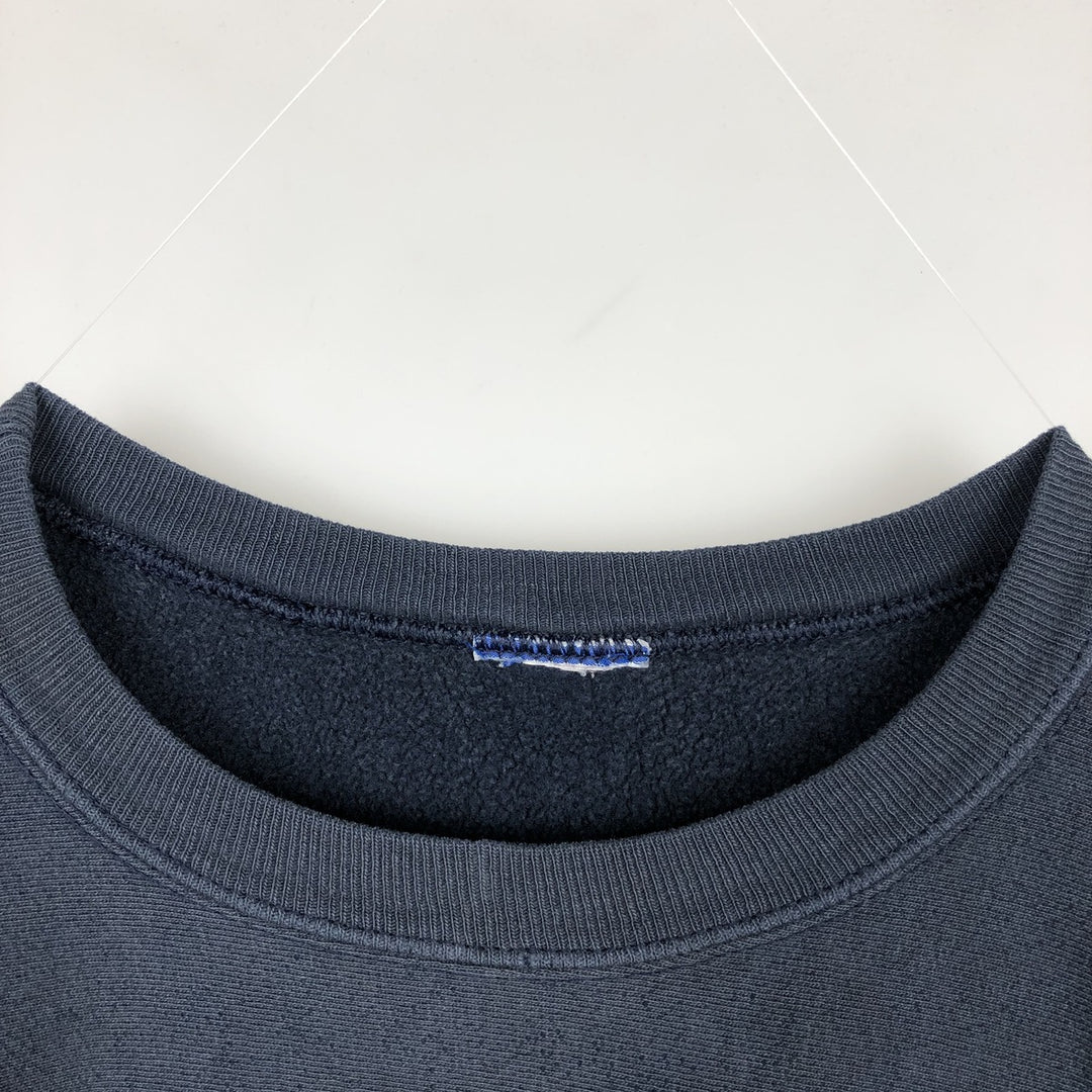 Champion REVERSE WEAVE Reverse Weave Printed Sweatshirt Trainer Men's L size unclear navy blue type Vintage Second Hand