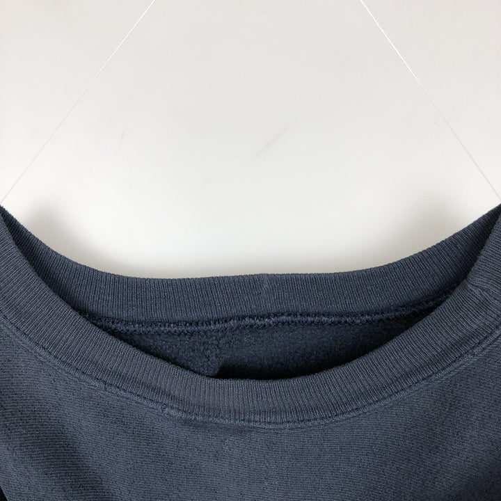 Champion REVERSE WEAVE Reverse Weave Printed Sweatshirt Trainer Men's L size unclear navy blue type Vintage Second Hand