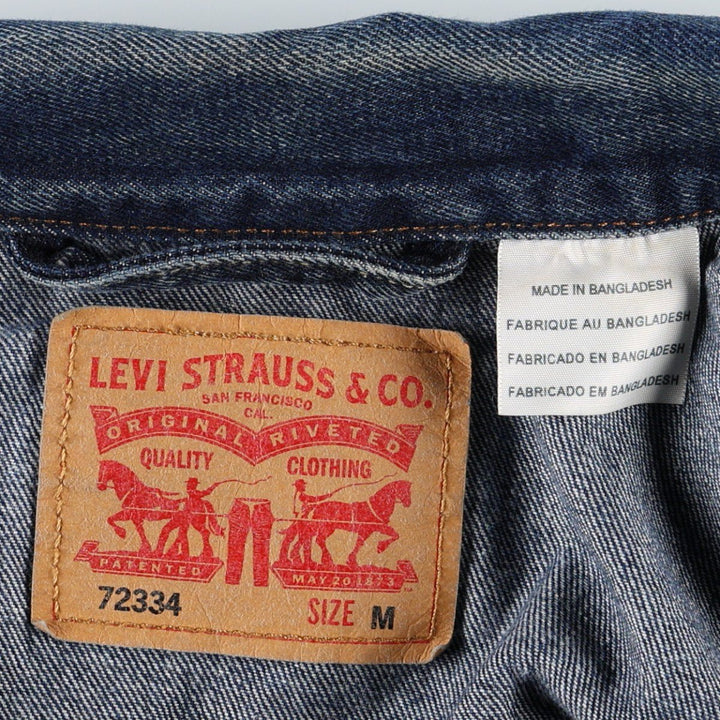 Levi's 72334-0134 Denim Jacket (Men's Size M) cotton blue type Vintage Second Hand