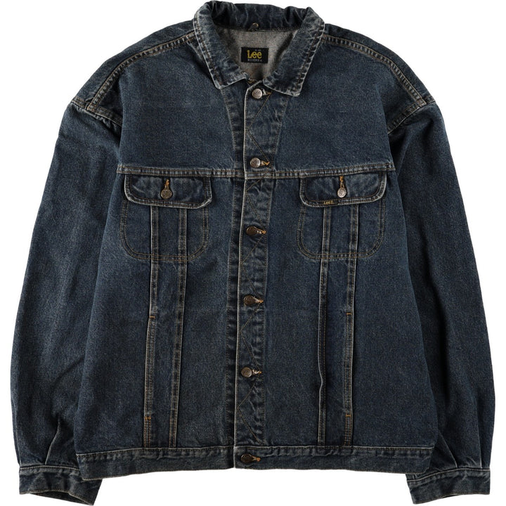 Lee RIDERS denim jacket, men's size XL. cotton navy blue type Vintage Second Hand