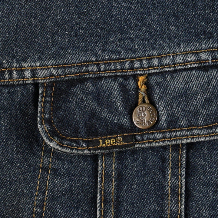 Lee RIDERS denim jacket, men's size XL. cotton navy blue type Vintage Second Hand