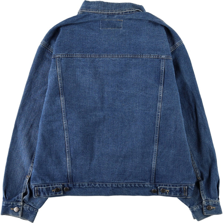 90'S Wrangler HERO denim jacket, men's size XL. cotton blue type Vintage Second Hand