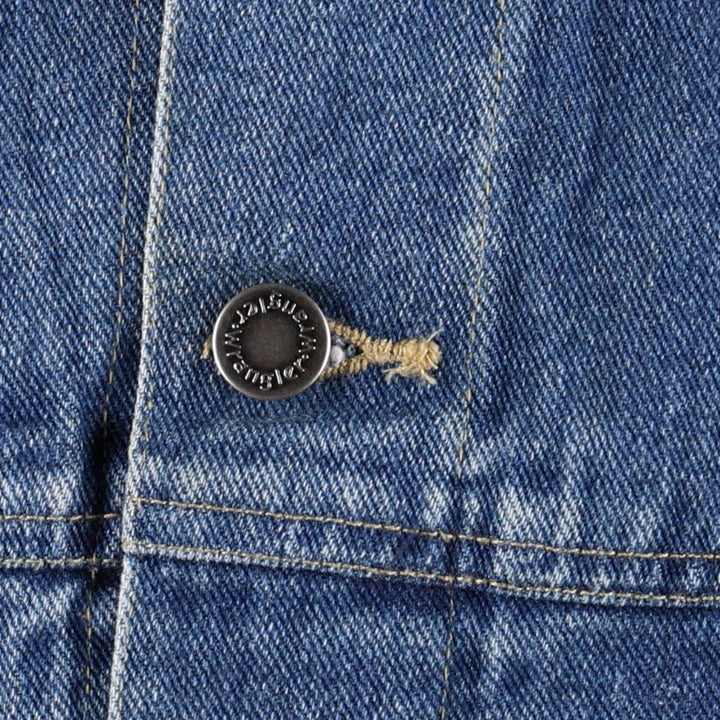 90'S Wrangler HERO denim jacket, men's size XL. cotton blue type Vintage Second Hand