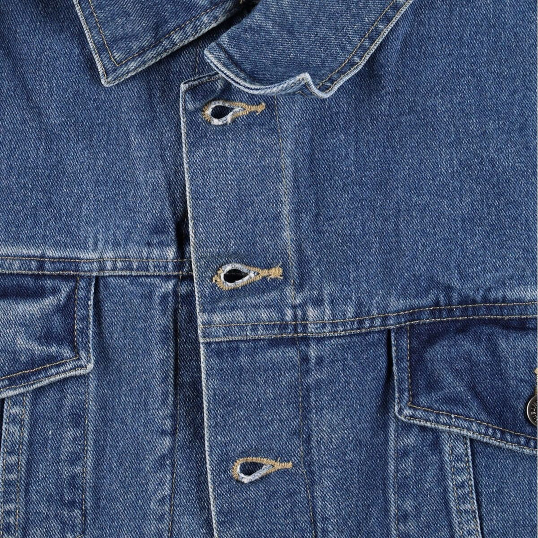 90'S Wrangler HERO denim jacket, men's size XL. cotton blue type Vintage Second Hand