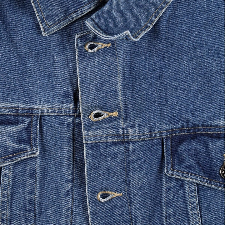 90'S Wrangler HERO denim jacket, men's size XL. cotton blue type Vintage Second Hand