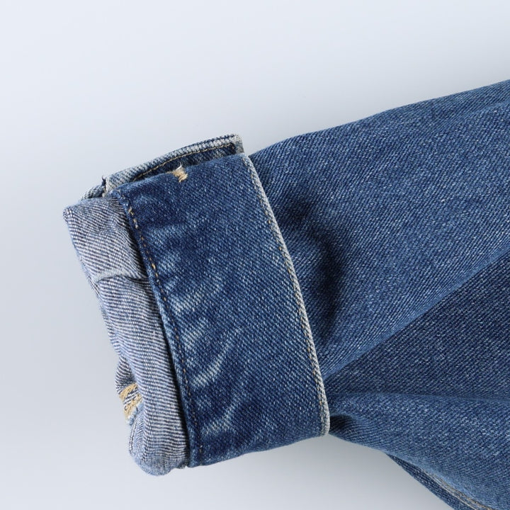 90'S Wrangler HERO denim jacket, men's size XL. cotton blue type Vintage Second Hand