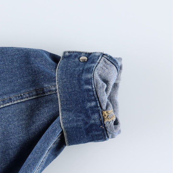 90'S Wrangler HERO denim jacket, men's size XL. cotton blue type Vintage Second Hand