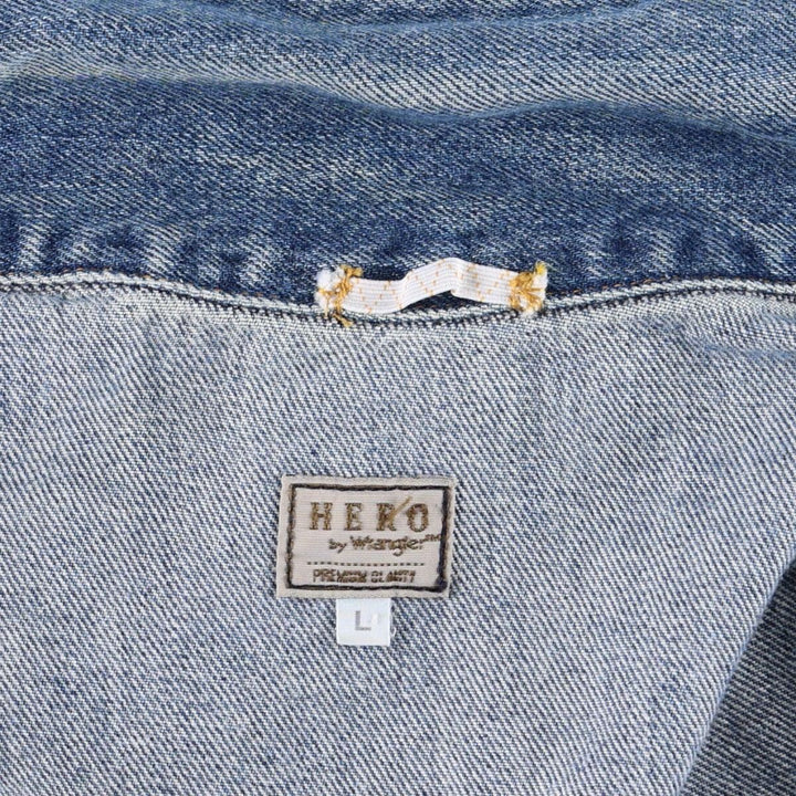 Wrangler HERO Western Jacket Denim Jacket G-Jean Men's Size L cotton blue type Vintage Second Hand