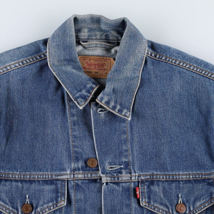 2000'S Levi's 70500-0414 Euro Model Denim Jacket, Men's Size L cotton blue type Vintage Second Hand