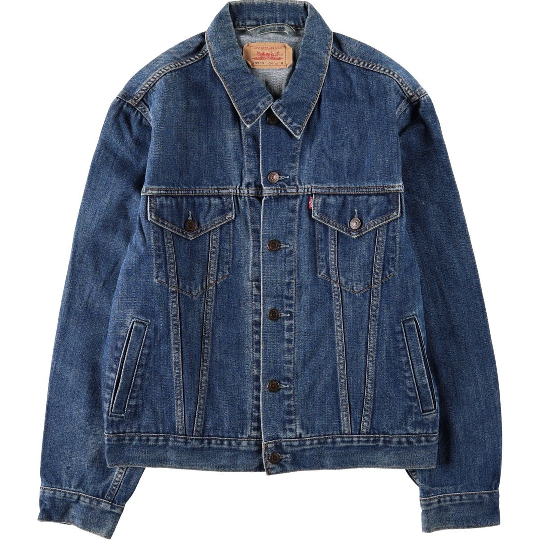 00'S Levi's 70550-0414 Euro Model Denim Jacket, G-Jean, Men's M cotton blue type Vintage Second Hand