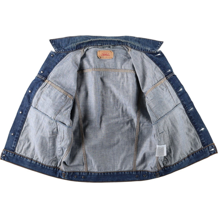 00'S Levi's 70550-0414 Euro Model Denim Jacket, G-Jean, Men's M cotton blue type Vintage Second Hand
