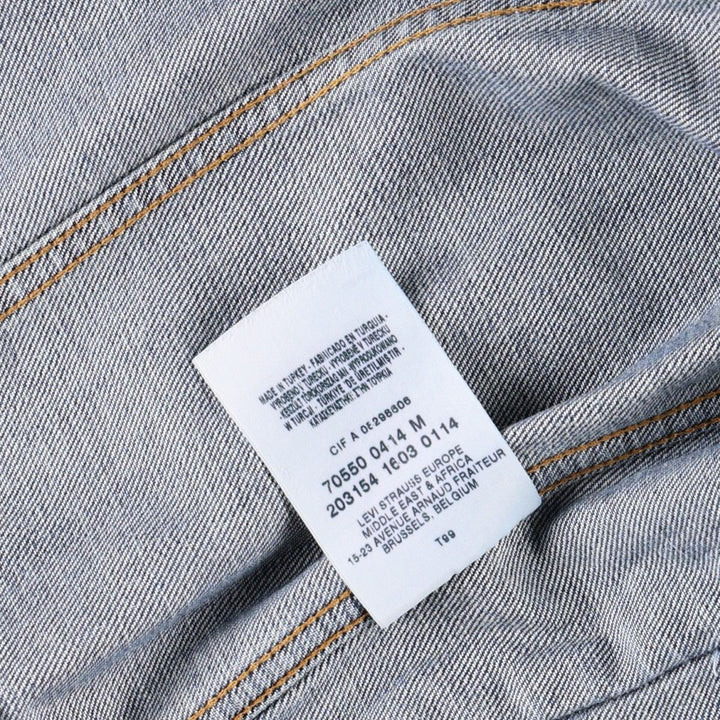 00'S Levi's 70550-0414 Euro Model Denim Jacket, G-Jean, Men's M cotton blue type Vintage Second Hand