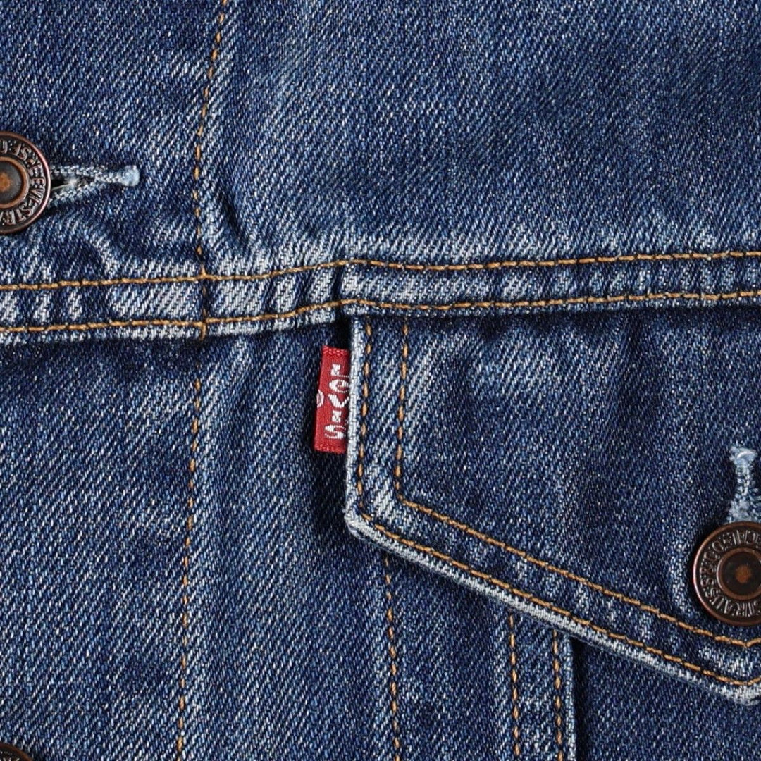 00'S Levi's 70550-0414 Euro Model Denim Jacket, G-Jean, Men's M cotton blue type Vintage Second Hand
