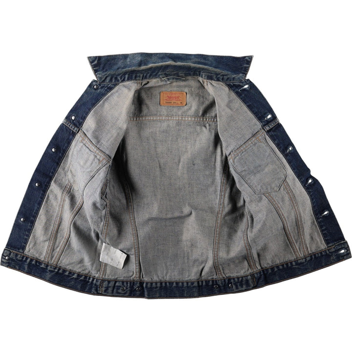 1990'S Levi's 70500-0401 Euro Model Denim Jacket (Men's Size M equivalent) Vintage cotton navy blue type Vintage Second Hand