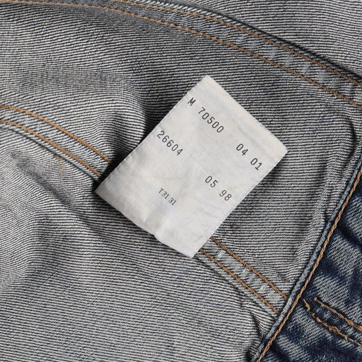 1990'S Levi's 70500-0401 Euro Model Denim Jacket (Men's Size M equivalent) Vintage cotton navy blue type Vintage Second Hand