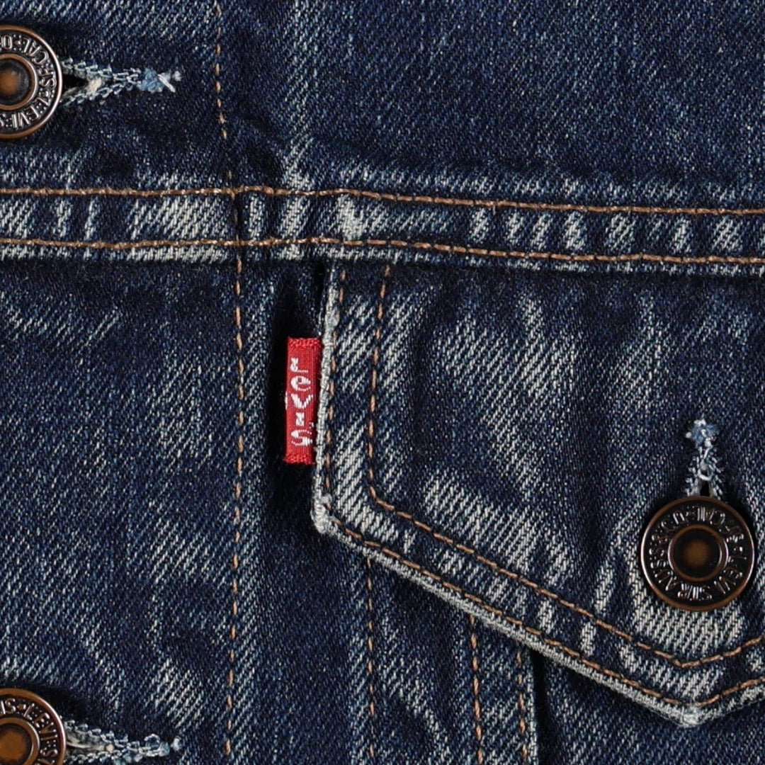 1990'S Levi's 70500-0401 Euro Model Denim Jacket (Men's Size M equivalent) Vintage cotton navy blue type Vintage Second Hand