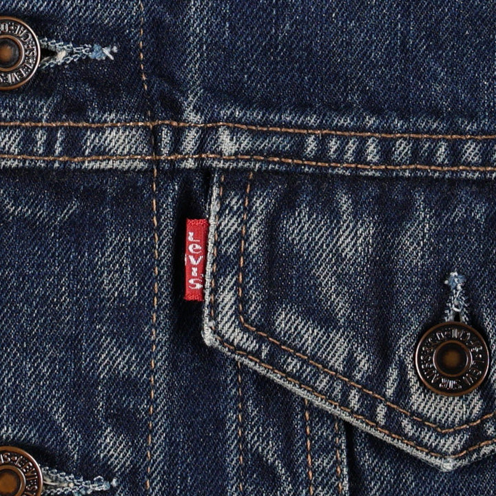 1990'S Levi's 70500-0401 Euro Model Denim Jacket (Men's Size M equivalent) Vintage cotton navy blue type Vintage Second Hand