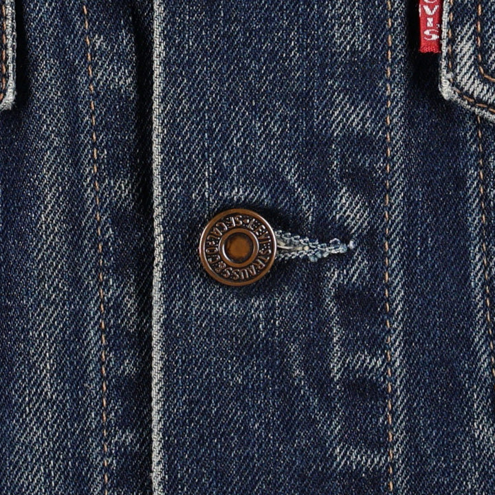 1990'S Levi's 70500-0401 Euro Model Denim Jacket (Men's Size M equivalent) Vintage cotton navy blue type Vintage Second Hand