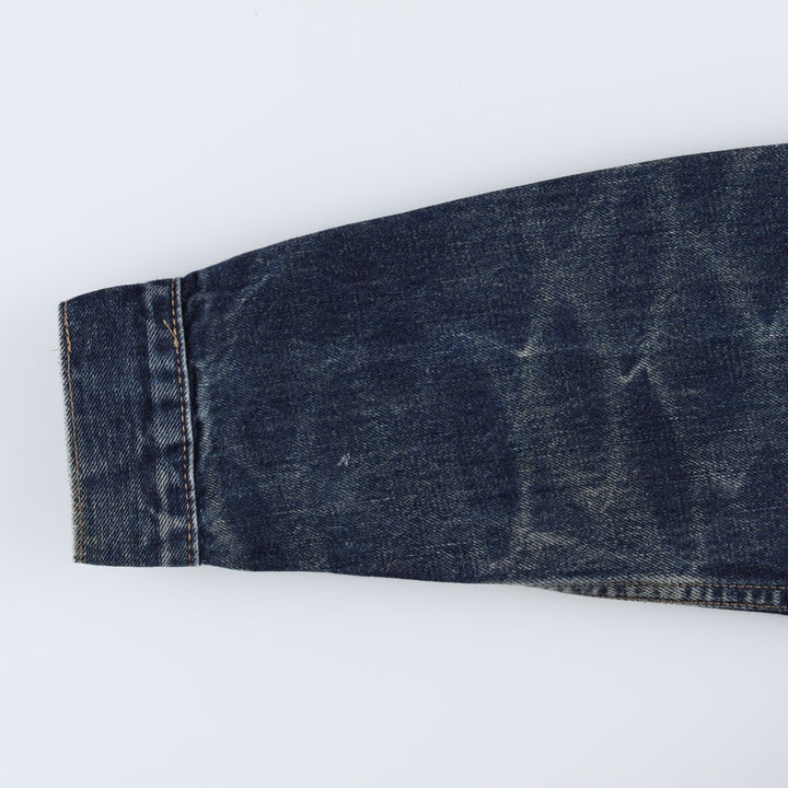 1990'S Levi's 70500-0401 Euro Model Denim Jacket (Men's Size M equivalent) Vintage cotton navy blue type Vintage Second Hand