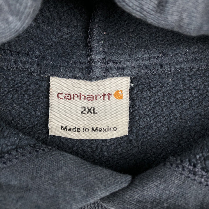 Carhartt Men's XXL Pullover Hoodie unclear navy blue type Vintage Second Hand