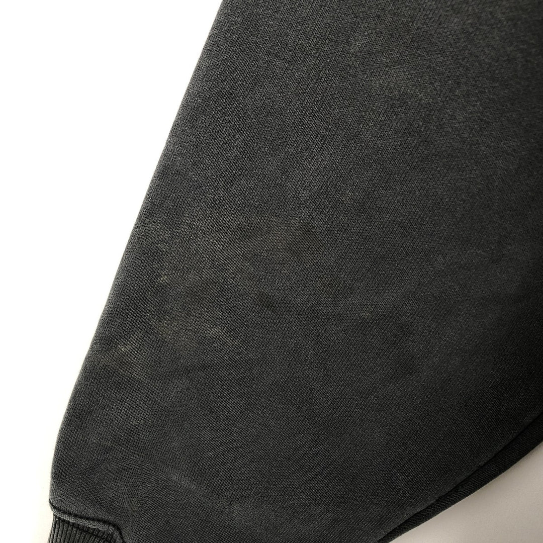 Carhartt ORIGINAL FIT sweatshirt half zip hoodie, men's size L cotton Charcoal Vintage Second Hand