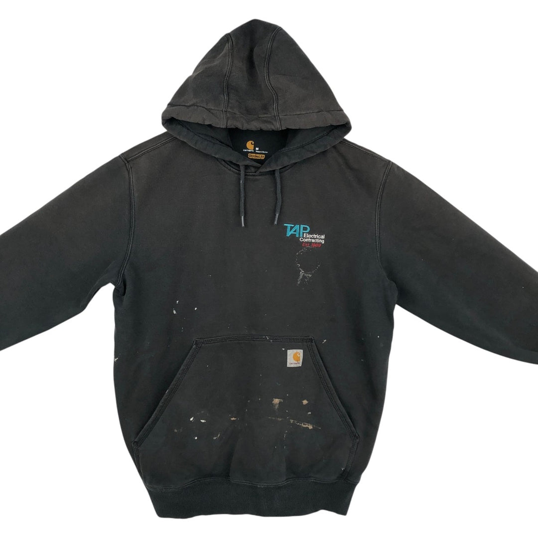Carhartt ORIGINAL FIT sweatshirt pullover hoodie, men's size M cotton Charcoal Vintage Second Hand