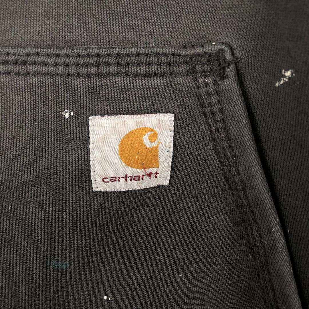 Carhartt ORIGINAL FIT sweatshirt pullover hoodie, men's size M cotton Charcoal Vintage Second Hand