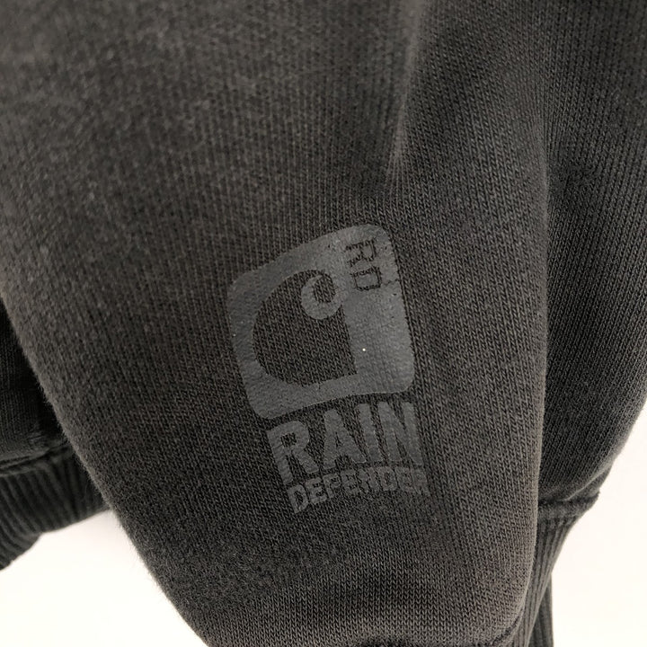 Carhartt ORIGINAL FIT sweatshirt pullover hoodie, men's size M cotton Charcoal Vintage Second Hand