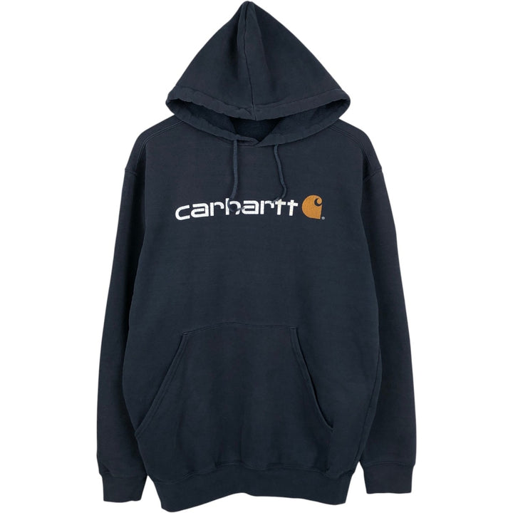Carhartt Sweat Pullover Hoodie, Men's M Size unclear navy blue type Vintage Second Hand