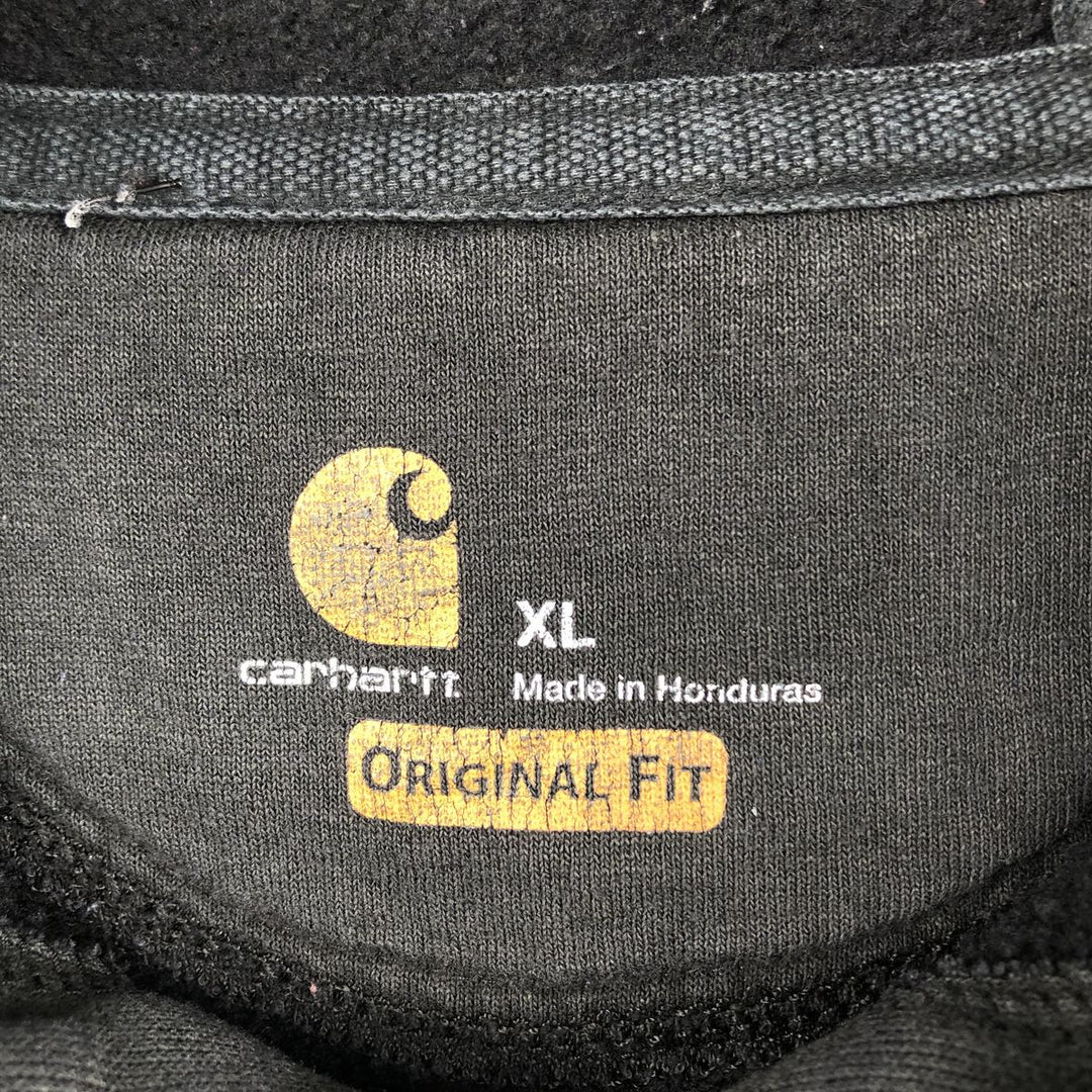 Carhartt ORIGINAL FIT sweatshirt pullover hoodie, men's XL size cotton Charcoal Vintage Second Hand