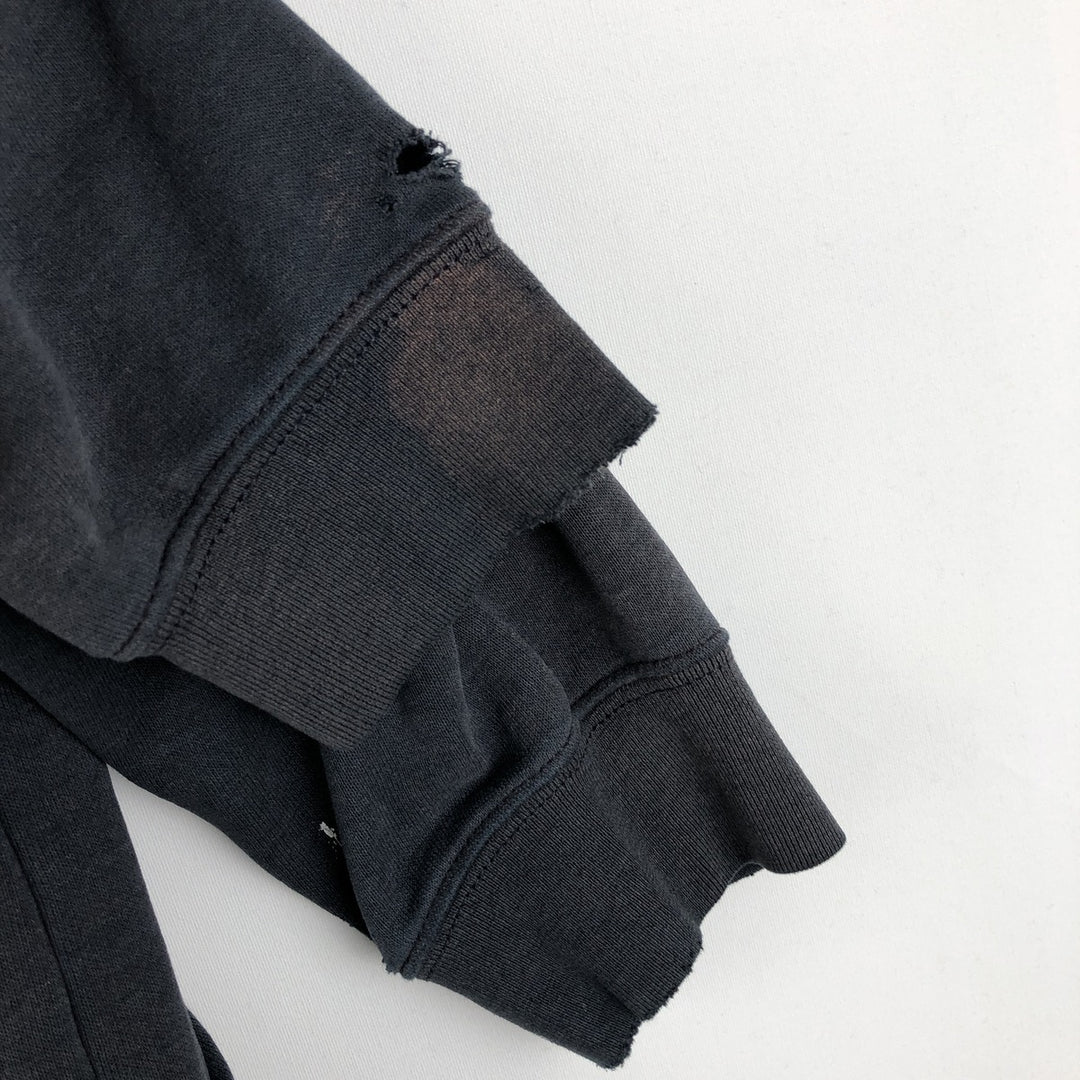 Carhartt ORIGINAL FIT sweatshirt pullover hoodie, men's size L cotton Charcoal Vintage Second Hand