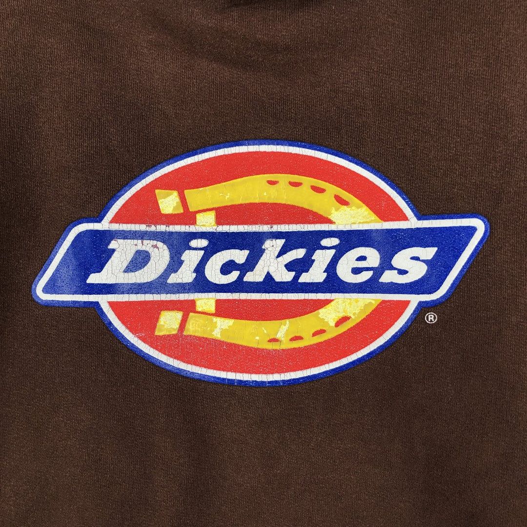Dickies Sweat Pullover Hoodie Men's Size L cotton brown type Vintage Second Hand