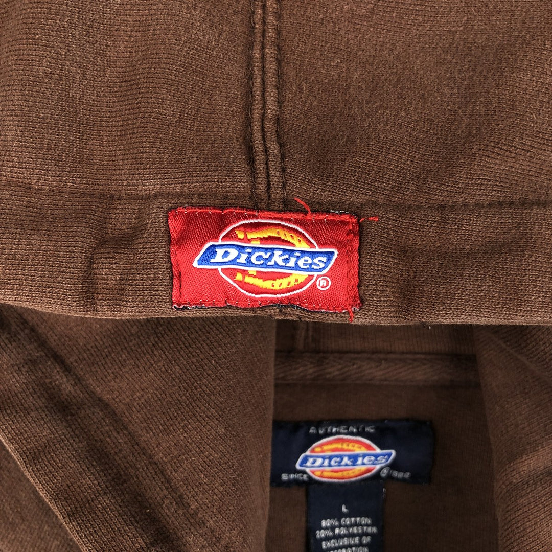 Dickies Sweat Pullover Hoodie Men's Size L cotton brown type Vintage Second Hand