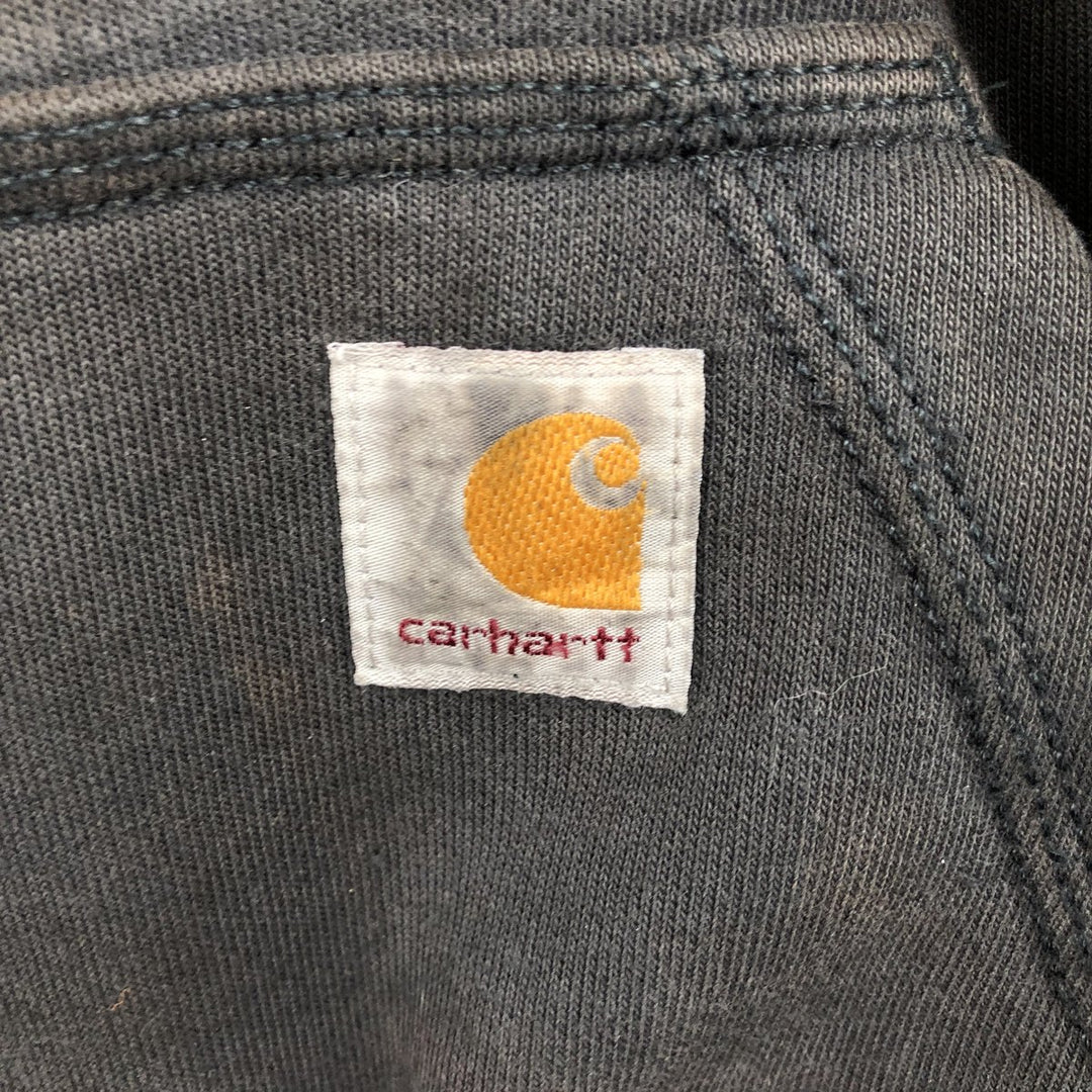 Carhartt RAIN DEFENDER LOOSE FIT Sweat Half-Zip Hoodie (Men's XL equivalent) cotton black type Vintage Second Hand