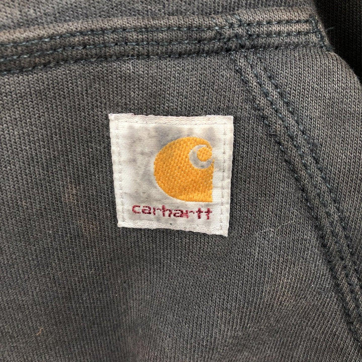 Carhartt RAIN DEFENDER LOOSE FIT Sweat Half-Zip Hoodie (Men's XL equivalent) cotton black type Vintage Second Hand